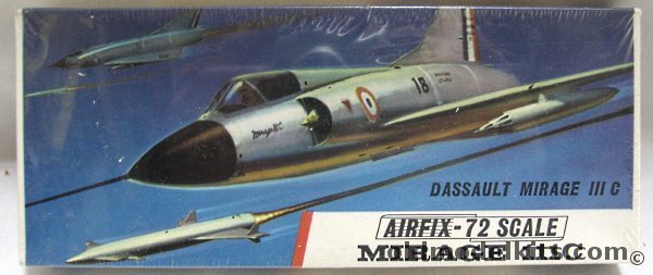 Airfix 1/72 Mirage III C, 292 plastic model kit